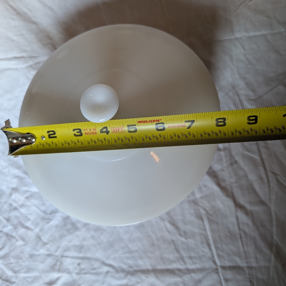 2/60$Federal Milk Glass White and Brown Bakeware Dish With Lid And Sunflower - Picture 7 of 8